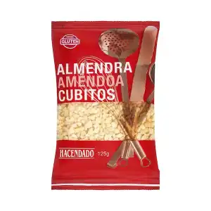 Almendra cubitos Hacendado Paquete 0.125 kg