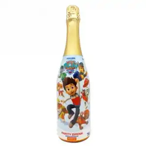 Bebida espumosa patrulla party drink sin alcohol Nikelodeon 75 cl.