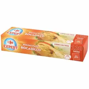 Bolsas para bocadillo Carrefour Expert 120 ud.