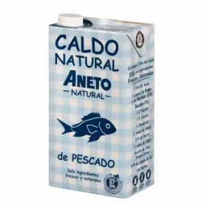 Caldo natural de pescado Aneto sin gluten y sin lactosa brik 1 l.