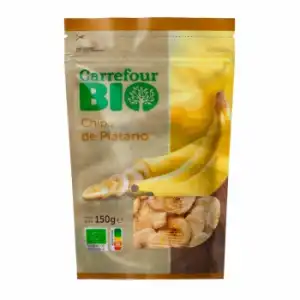 Chipa de plátano ecológicos Carrefour Bio doy pack 150 g.