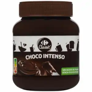 Crema de chocolate Carrefour Classic sin aceite de palma 400 g.