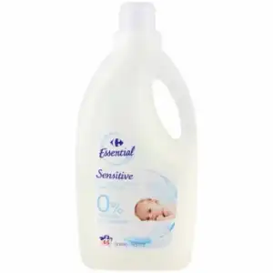 Detergente líquido bebé sensitive 0% Carrefour Essential 65 lavados