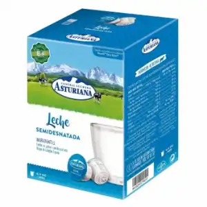 Leche semidesnatada Central Lechera Asturiana 16 cápsulas