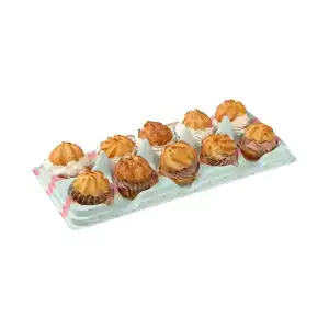 Lionesas de nata y trufa Hacendado congeladas Bandeja 0.35 kg