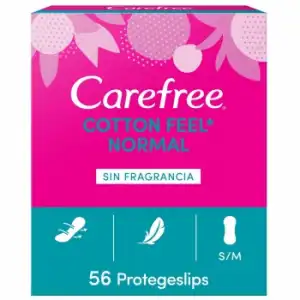 Protegeslip normal transpirable Carefree 58 ud.