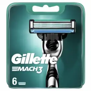 Recambios maquinilla Mach3 Gillette 6 ud.