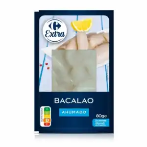 Bacalao ahumado Carrefour Extra 80 g.