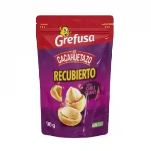 Cacahuete recubierto chili suave Cacahuetazo Grefusa 90 g.