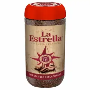 Café soluble descafeinado La Estrella 200 g.