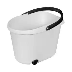 Cubo ovalado con ruedas 15L Bosque Verde 1 ud