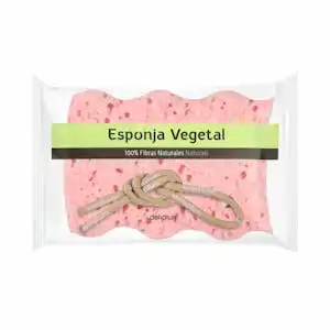 Esponja de baño vegetal 100% fibras naturales Deliplus