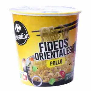 Fideos orientales de pollo Carrefour Sensations 65 g.