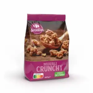 Muesli crujiente Carrefour Sensation 500 g.