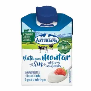 Nata para montar Central Lechera Asturiana 200 ml.