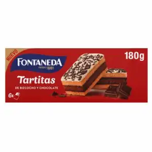 Tartitas de bizcocho y chocolate Fontaneda 180 g.