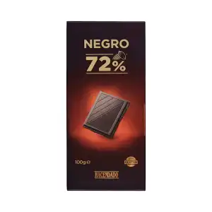 Chocolate negro 72% de cacao Hacendado Tableta 0.1 kg