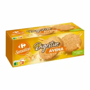 Galletas integrales de avena Digestive Carrefour 425 g.