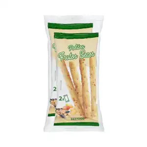 Palitos con frutos secos Hacendado 2 paquetes X 0.065 kg