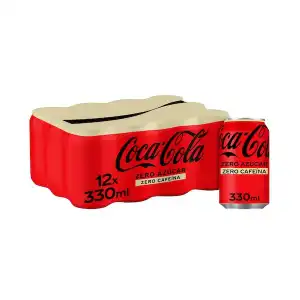 Refresco Coca-Cola zero zero 12 latas X 330 ml