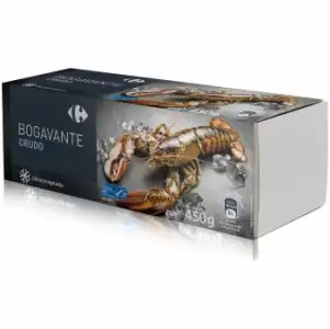 Bogavante procedente de Pesca Sostenible crudo congelado Carrefour 400 g.