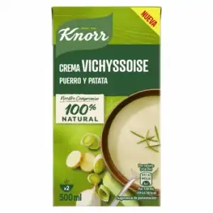 Crema vichyssoise de puerro y patata Knorr brik 500 ml.