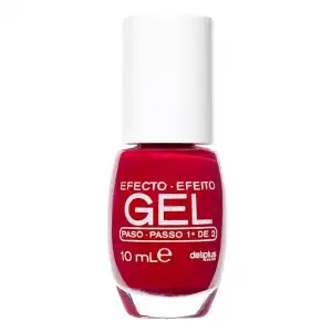 Laca de uñas efecto gel Deliplus 661 rojo  1 ud