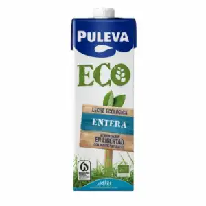 Leche entera ecológica Puleva brik 1 l.