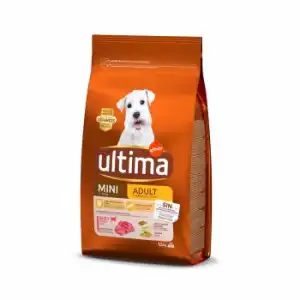 Pienso de buey para perro adulto mini Ultima 1,5 kg