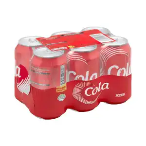 Refresco cola Hacendado 6 latas X 330 ml