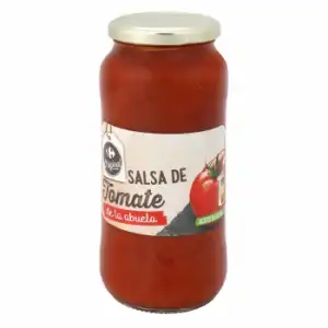 Salsa de tomate de la abuela Original Carrefour tarro 550 g.