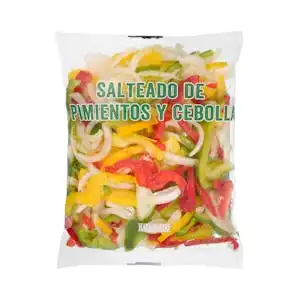 Salteado de pimientos y cebolla Paquete 0.4 kg