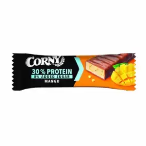 Barrita sabor mango alta en proteínas sin azúcar añadido Corny sin aceite de palma 50 g.