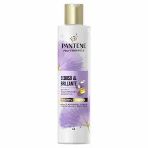 Champú sedoso y brillante reparador con biotina y keratina Pantene Pro-V Miracles 250 ml.