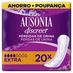 Compresas para incontinencia de orina extra Discreet Ausonia 20 ud.