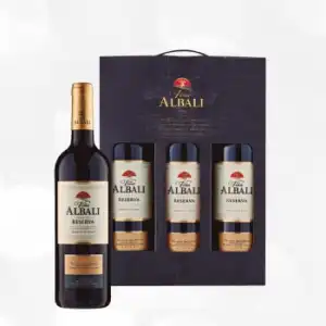 Estuche 3 Bot. Viña Albali Tinto Reserva 2018