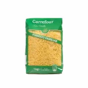 Fideo cabellín Carrefour 1 kg.