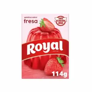 Gelatina sabor fresa Royal 114 g.