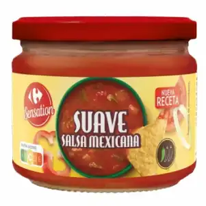 Salsa mexicana suave Sensation Carrefour 300 g.