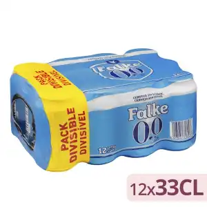 Cerveza 0,0% sin alcohol Falke 12 latas X 330 ml