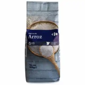 Harina de arroz Carrefour sin gluten 500 g.