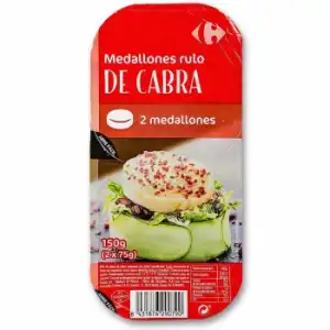 Medallones de rulo de queso de cabra Carrefour 150 g