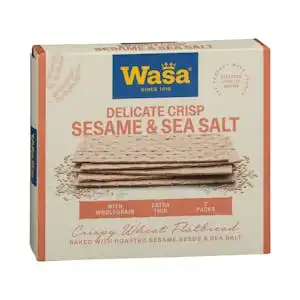 Pan tostado fino con sésamo y sal marina Delicate Crisp Wasa