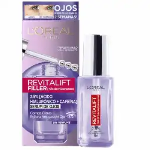 Serum ojos Revitalift Filler 2,5 ácido hialurónico + cafeína L'oreal Paris 15 ml.