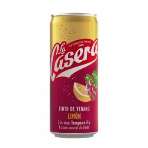 Tinto de verano con limón La Casera lata 33 cl.