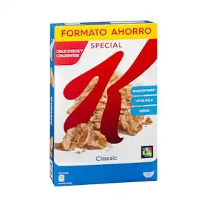 Cereales copos de trigo integral y arroz Special K Classic Caja 0.45 kg