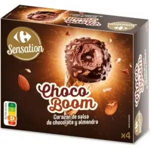 Conos de helado choco bom Sensation Carrefour 4 ud.