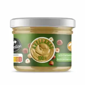 Crema 100% avellana Sensation Carrefour sin gluten 180 g.