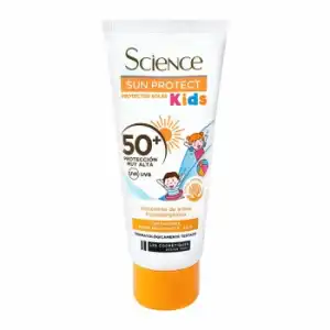 Loción protector solar kids SPF50+ Science Les Cosmétiques 100 ml.