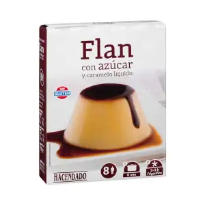 Preparado en polvo flan Hacendado Caja 0.19 kg